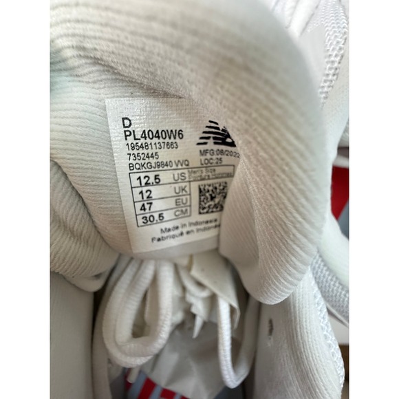 New Balance Fuel Cell 4040v6 Baseball Cleats White Black‎ PL4040W6 Mens 12.5 NWB main image 5